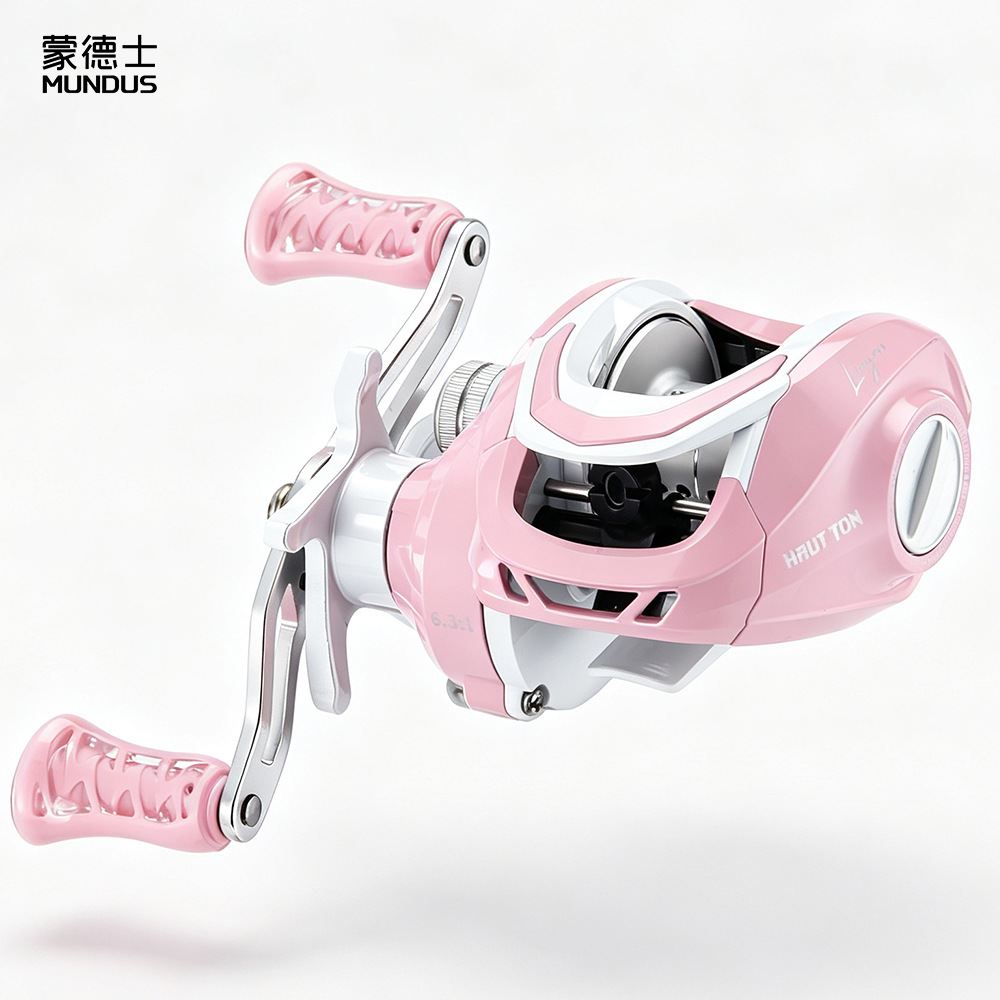 Ice Fishing Line - Pink 6.3:1 Rasio Gear 3+1 Bantalan