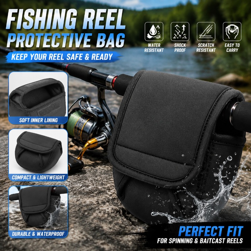 Fishing Line Spool - Tas Pelindung Reel Pancing, Kantong Penyimpanan