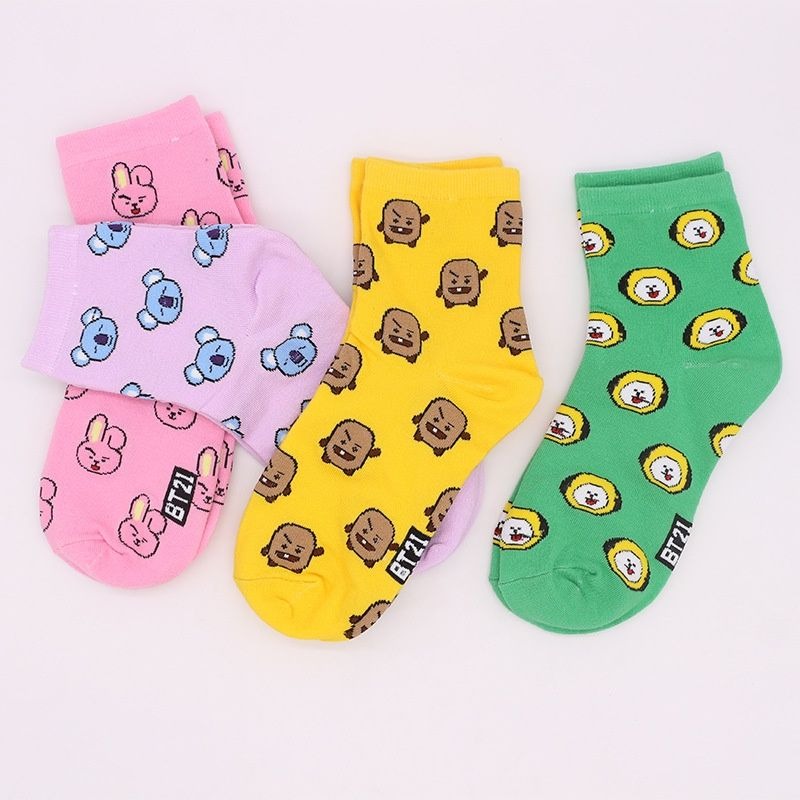 Kaus Kaki Kartun BT21 Kawaii K - Tippet Line ulasan dan harga