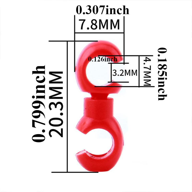 10 Buah/Set Klip Garis Silang  - Tippet Line ulasan dan harga