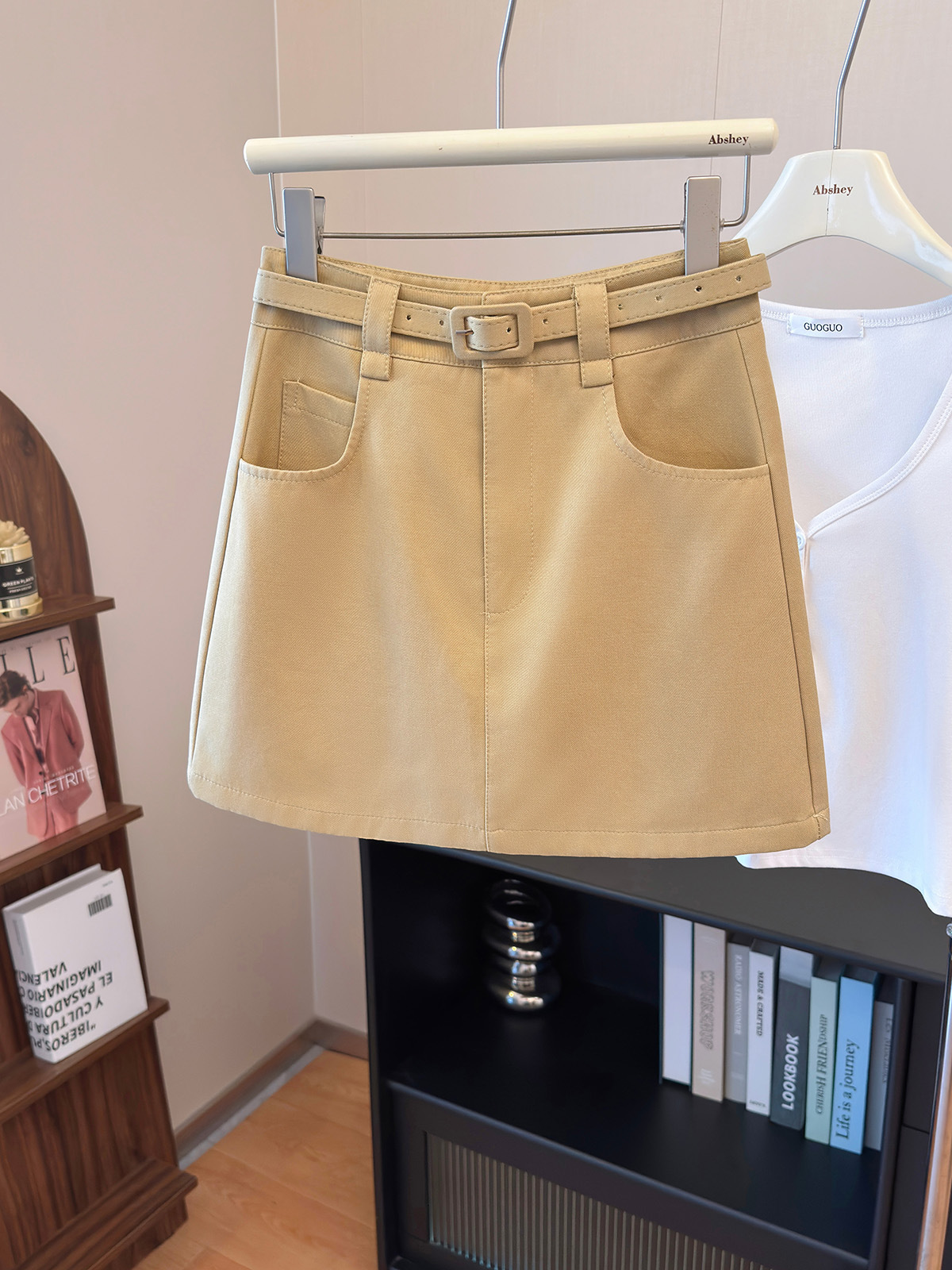Rok Denim Mini A-Line Di Atas  - Fly Line ulasan dan harga