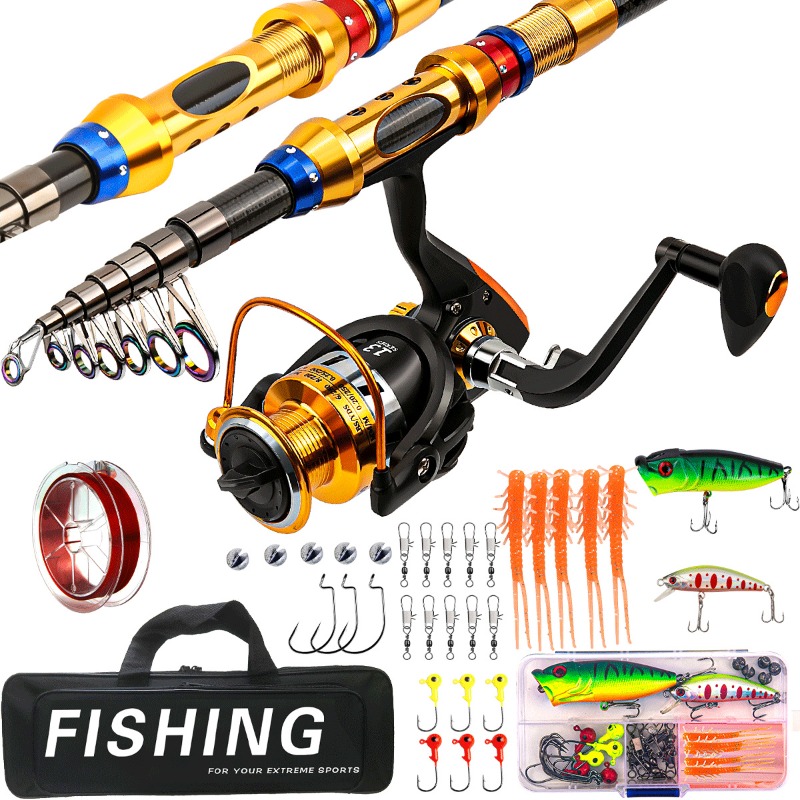 Joran Pancing Teleskopik Serat - Freshwater Line ulasan dan harga